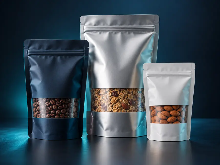 Resealable stand-up zipper pouches